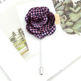 ZONFAZ Handmade Brooch Pins Floral Fabric Lapel Pin Corsage Flower