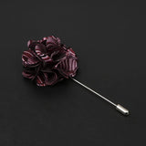 ZONFAZ Handmade Fabric Brooches Floral Lapel Pin for Suit Shirt Wedding Party Bussiness Clothes Accessories