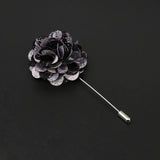 ZONFAZ Handmade Fabric Brooches Floral Lapel Pin for Suit Shirt Wedding Party Bussiness Clothes Accessories