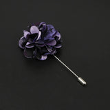 ZONFAZ Handmade Fabric Brooches Floral Lapel Pin for Suit Shirt Wedding Party Bussiness Clothes Accessories