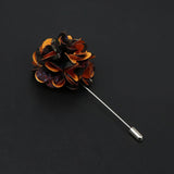 ZONFAZ Handmade Fabric Brooches Floral Lapel Pin for Suit Shirt Wedding Party Bussiness Clothes Accessories