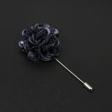 ZONFAZ Handmade Fabric Brooches Floral Lapel Pin for Suit Shirt Wedding Party Bussiness Clothes Accessories