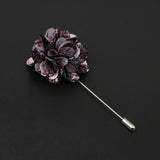 ZONFAZ Handmade Fabric Brooches Floral Lapel Pin for Suit Shirt Wedding Party Bussiness Clothes Accessories