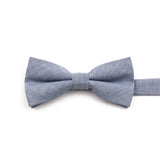 ZONFAZ High Quality Cotton Solid Color Bowtie For Men Children