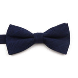 ZONFAZ High Quality Cotton Solid Color Bowtie For Men Children