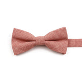 ZONFAZ High Quality Cotton Solid Color Bowtie For Men Children