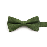 ZONFAZ High Quality Cotton Solid Color Bowtie For Men Children