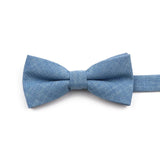 ZONFAZ High Quality Cotton Solid Color Bowtie For Men Children