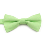 ZONFAZ High Quality Cotton Solid Color Bowtie For Men Children