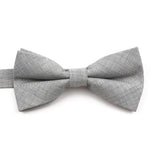 ZONFAZ High Quality Cotton Solid Color Bowtie For Men Children