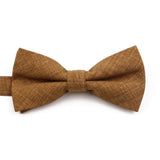 ZONFAZ High Quality Cotton Solid Color Bowtie For Men Children