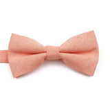 ZONFAZ High Quality Cotton Solid Color Bowtie For Men Children