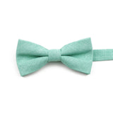 ZONFAZ High Quality Cotton Solid Color Bowtie For Men Children