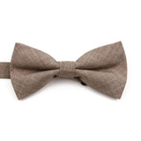 ZONFAZ High Quality Cotton Solid Color Bowtie For Men Children