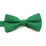 ZONFAZ High Quality Cotton Solid Color Bowtie For Men Children