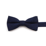 ZONFAZ High Quality Cotton Solid Color Bowtie For Men Children