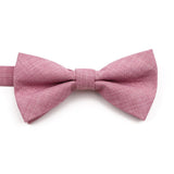 ZONFAZ High Quality Cotton Solid Color Bowtie For Men Children