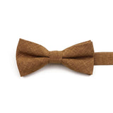 ZONFAZ High Quality Cotton Solid Color Bowtie For Men Children