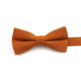 ZONFAZ High Quality Cotton Solid Color Bowtie For Men Children