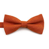 ZONFAZ High Quality Cotton Solid Color Bowtie For Men Children