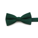 ZONFAZ High Quality Cotton Solid Color Bowtie For Men Children