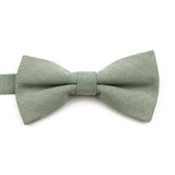 ZONFAZ High Quality Cotton Solid Color Bowtie For Men Children