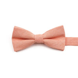 ZONFAZ High Quality Cotton Solid Color Bowtie For Men Children