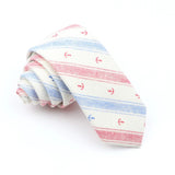 ZONFAZ High Quality Linen Cute Tie For Men Skinny Cartoon Printed Funny Neckties