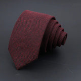 ZONFAZ High Quality Wool Cotton Solid Color Striped Handmade Ties