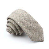 ZONFAZ High Quality Wool Handmade Skinny Striped Ties