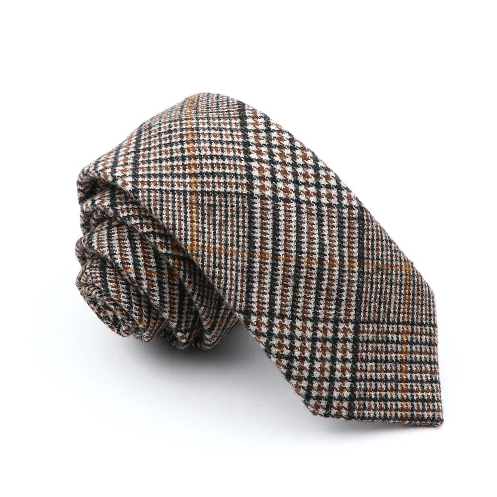 ZONFAZ High Quality Wool Handmade Skinny Striped Ties