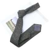 ZONFAZ High Quality Wool Handmade Skinny Striped Ties