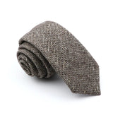 ZONFAZ High Quality Wool Handmade Skinny Striped Ties