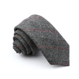 ZONFAZ High Quality Wool Handmade Skinny Striped Ties