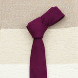 ZONFAZ High Quality Wool Solid Color Ties