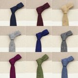 ZONFAZ High Quality Wool Solid Color Ties