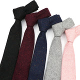 ZONFAZ High Quality Wool Solid Color Ties