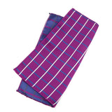 ZONFAZ Jacquard Woven Plaid Pocket Square