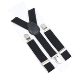 ZONFAZ Kids Adjustable Suspenders Solid Color Elastic Y - back Braces