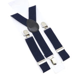 ZONFAZ Kids Adjustable Suspenders Solid Color Elastic Y - back Braces