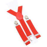 ZONFAZ Kids Adjustable Suspenders Solid Color Elastic Y - back Braces