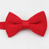 ZONFAZ Kids Knitted Bowtie One Deck Adjustable Casual Striped Bow Tie