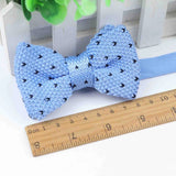 ZONFAZ Kids Knitted Bowtie One Deck Adjustable Casual Striped Bow Tie