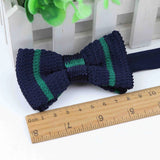 ZONFAZ Kids Knitted Bowtie One Deck Adjustable Casual Striped Bow Tie