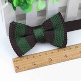 ZONFAZ Kids Knitted Bowtie One Deck Adjustable Casual Striped Bow Tie