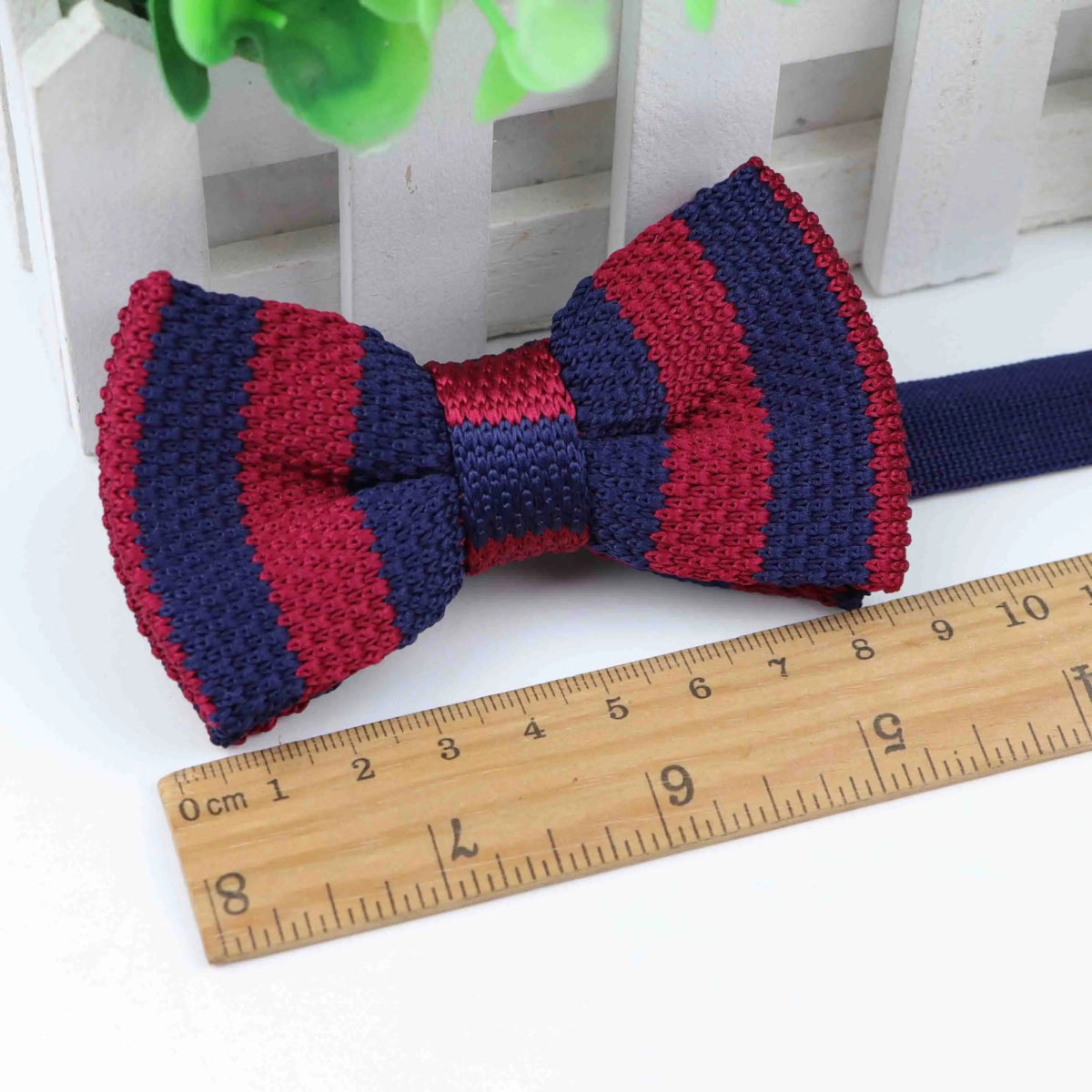 ZONFAZ Kids Knitted Bowtie One Deck Adjustable Casual Striped Bow Tie