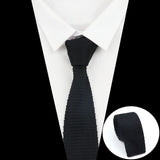 ZONFAZ Knitted Skinny Solid Ties