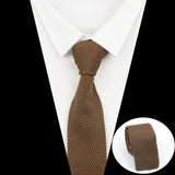 ZONFAZ Knitted Skinny Solid Ties