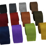 ZONFAZ Knitted Skinny Solid Ties