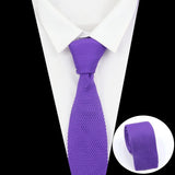 ZONFAZ Knitted Skinny Solid Ties